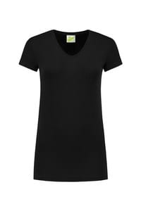 Lemon & Soda LEM1262 - T-shirt med V-ringning för kvinnor Black