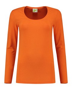 Lemon & Soda LEM1267 - Ls T-shirt med rund hals, kvinna Orange