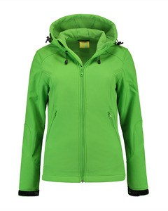 Lemon & Soda LEM3627 - Softshell-jacka med huva för kvinnor Lime