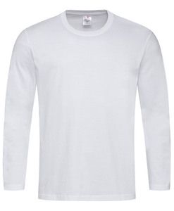 Stedman STE2130 - Långärmad T-shirt för män Comfort White