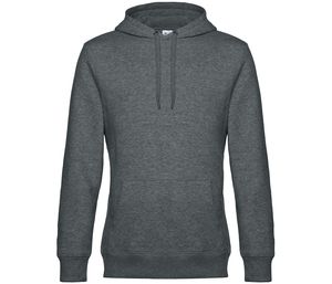 B&C BCU02K - King Hoodie Heather Mid Grey