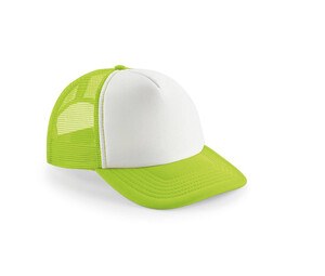 Beechfield BF645 - Vintage Snapback Trucker Cap Lime Green / White