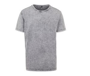 Build Your Brand BY070 - Faded T-shirt för män Grey / Black