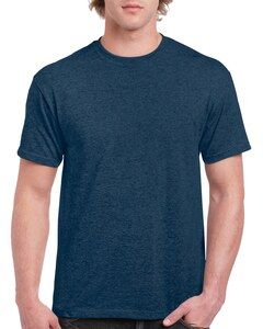 Gildan GN200 - Ultra-T bomullst-shirt herr Heather Navy