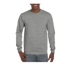 Gildan GN401 - Långärmad T-shirt herr Graphite Heather