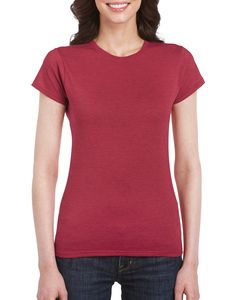 Gildan GN641 - Softstyle t-shirt för kvinnor med kort ärm Antique Cherry Red