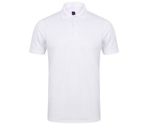 Henbury HY460 - Herrströja i polyester med stretch White