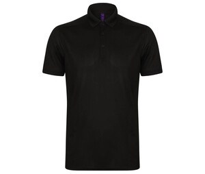 Henbury HY460 - Herrströja i polyester med stretch Black