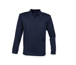 Henbury HY478 - Långärmad pikétröja Navy