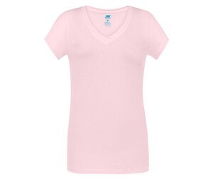 JHK JK158 - T-shirt med V-ringning dam 145 Pink