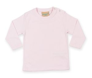 Larkwood LW021 - Babys långärmade T-shirt Pale Pink