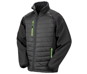 Result RS237 - Bi-material jacka Black / Lime