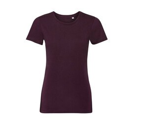 Russell RU108F - Ekologisk T-shirt dam Burgundy