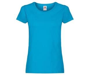 Fruit of the Loom SC1422 - T-shirt med rund hals för kvinnor Azure Blue