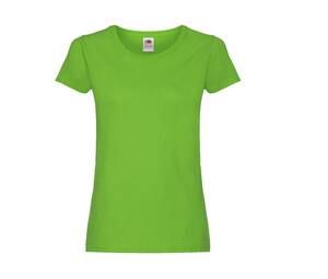 Fruit of the Loom SC1422 - T-shirt med rund hals för kvinnor Lime