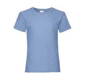 Fruit of the Loom SC229 - Valueweight Girl's T-Shirt Sky Blue