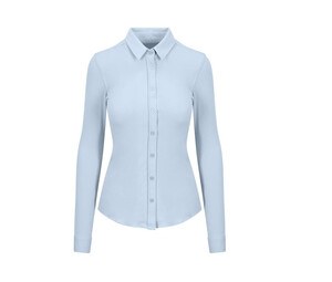 AWDIS SO DENIM SD047 - Micro Pique skjorta för kvinnor Anna Pool Blue