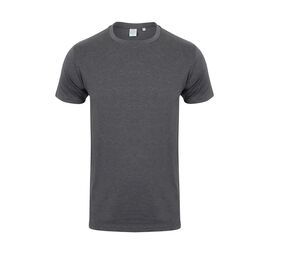 Skinnifit SF121 - T-shirt i bomull för män Heather Charcoal