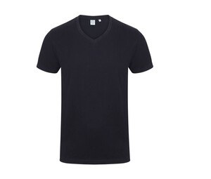 Skinnifit SF122 - V-ringad T-shirt med stretch för herrar