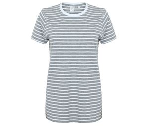 SF Men SF202 - T-shirt i 100% bomull, unisex Heather Grey / White