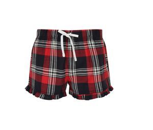 SF Women SK082 - Pyjamas shorts Red / Navy Check