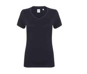Skinnifit SK122 - T-shirt med V-ringad stretch för kvinnor