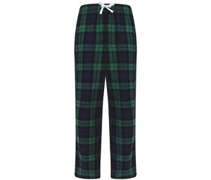 SF Mini SM083 - Pyjamasbyxor för barn Navy / Green Check