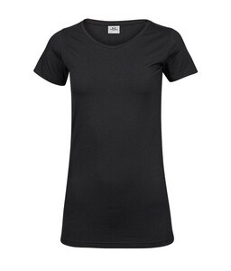 Tee Jays TJ455 - T-shirt med stretch och extra lång dam Black