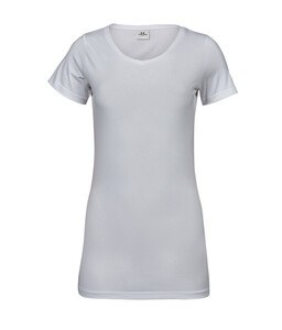 Tee Jays TJ455 - T-shirt med stretch och extra lång dam White