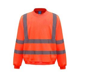 Yoko YK510 - Hög synlighet tröja med rund hals Hi Vis Orange