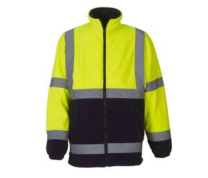 Yoko YKK08 - Tung jacka med hög synlighet Hi Vis Yellow/Navy