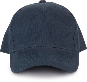 K-up KP135 - 5-panel ekologisk bomullskeps Navy