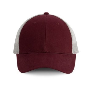 K-up KP158 - Trucker Cap-6 paneler Burgundy/ Light Grey