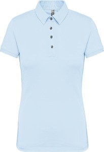 Kariban K263 - Kortärmad tröja med pikétröja för kvinnor Sky Blue