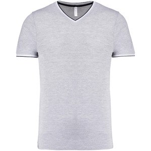 Kariban K374 - V-ringad Pique stickad T-shirt för män