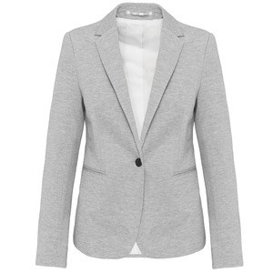 Kariban K6133 - Stickad jacka för kvinnor Light Grey Heather