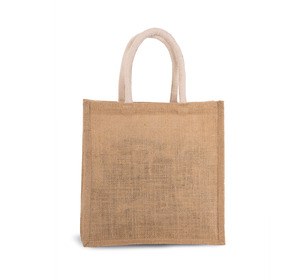 Kimood KI0274 - Burlap Tote Bag-Stor modell