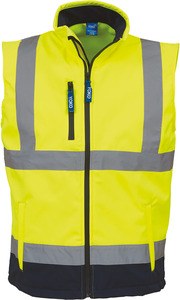 Yoko YHV006 - Hög synlighet Softshell Bodywarmer