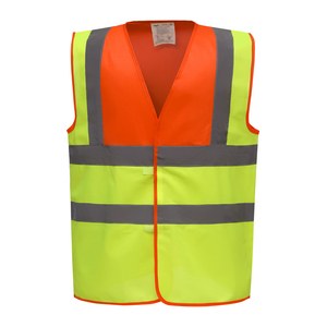 Yoko YHVW100 - Väst med hög synlighet Hi Vis Orange / Hi Vis Yellow