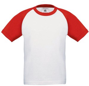 B&C CGTK350 - Baseball-T-shirt för barn