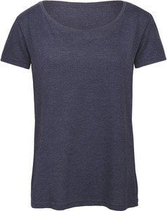 B&C CGTW056 - T-shirt med rund hals för kvinnor Heather Navy