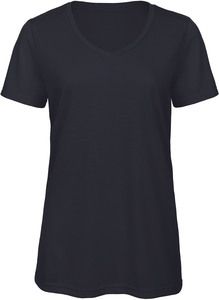 B&C CGTW058 - Triblend T-shirt med V-ringning för kvinnor
