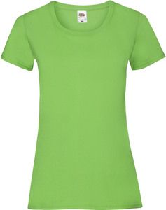 Fruit of the Loom SC61372 - T-shirt i bomull för kvinnor Lime