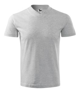 Malfini 102 - Blandad T-shirt med V-ringning gris chiné clair