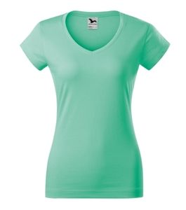 Malfini 162 - T-shirt med V-ringning för kvinnor Mint Green