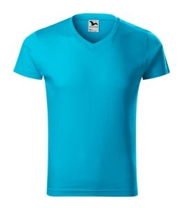 Malfini 146 - T-shirt med V-ringning för herrar Turquoise