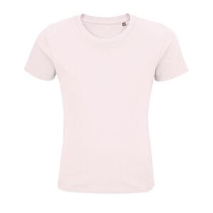 SOL'S 03578 - Pioneer Kids Kids’ Round Neck Fitted Jersey T Shirt Pale Pink