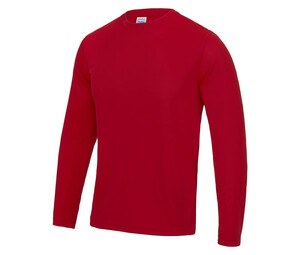 Just Cool JC002 - Andningsbar långärmad Neoteric™ T-shirt Fire Red