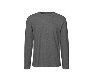 Neutral O61050 - Långärmad T-shirt för män Dark Heather