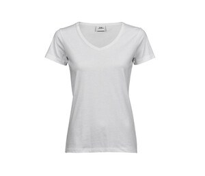 Tee Jays TJ5005 - T-shirt med V-ringning för kvinnor White